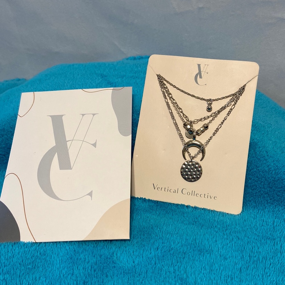 Vertical Collective Celestial Lariat Necklace.